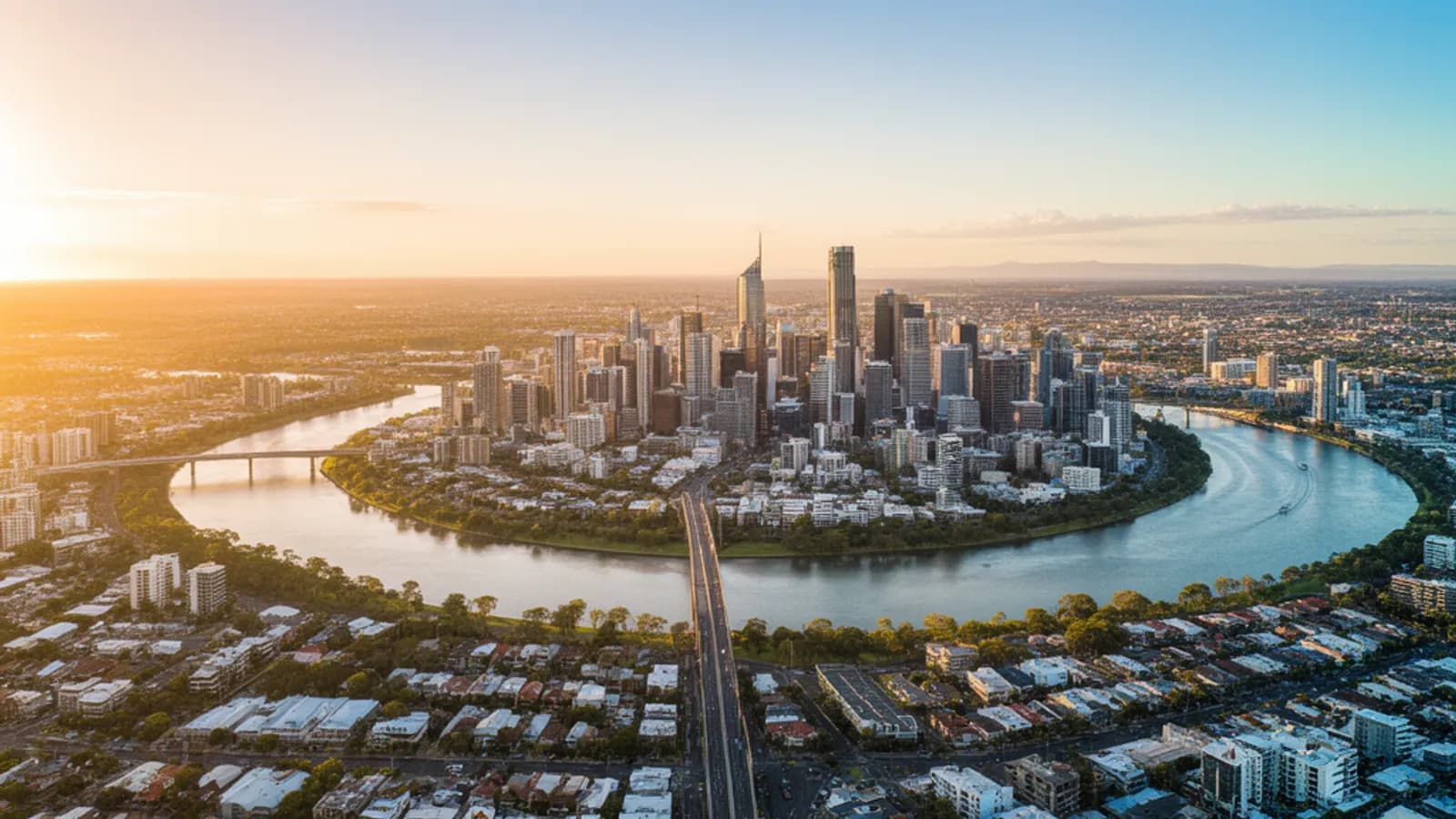 Brisbane city skyline — corporate & relocation accommodation from Extended Stays